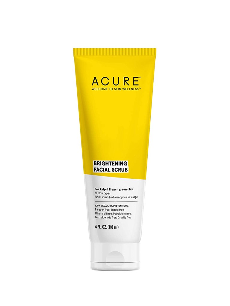 skincare product Acure Brightening Facial Scrub
