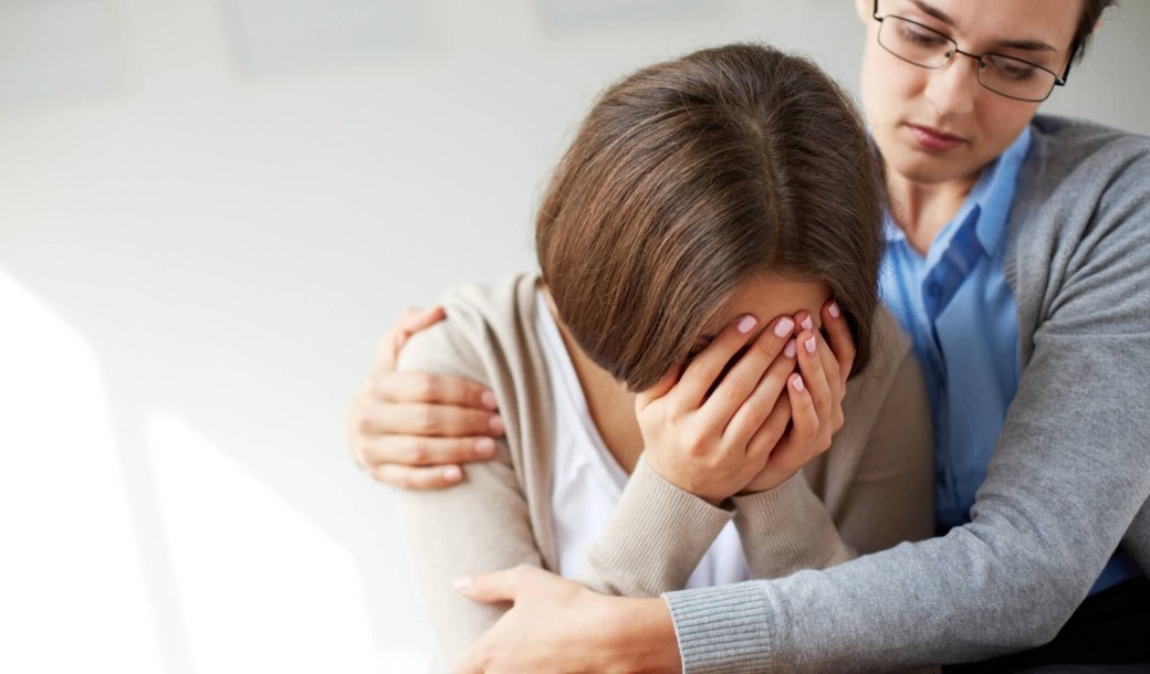 A nurse caring for mental health patients