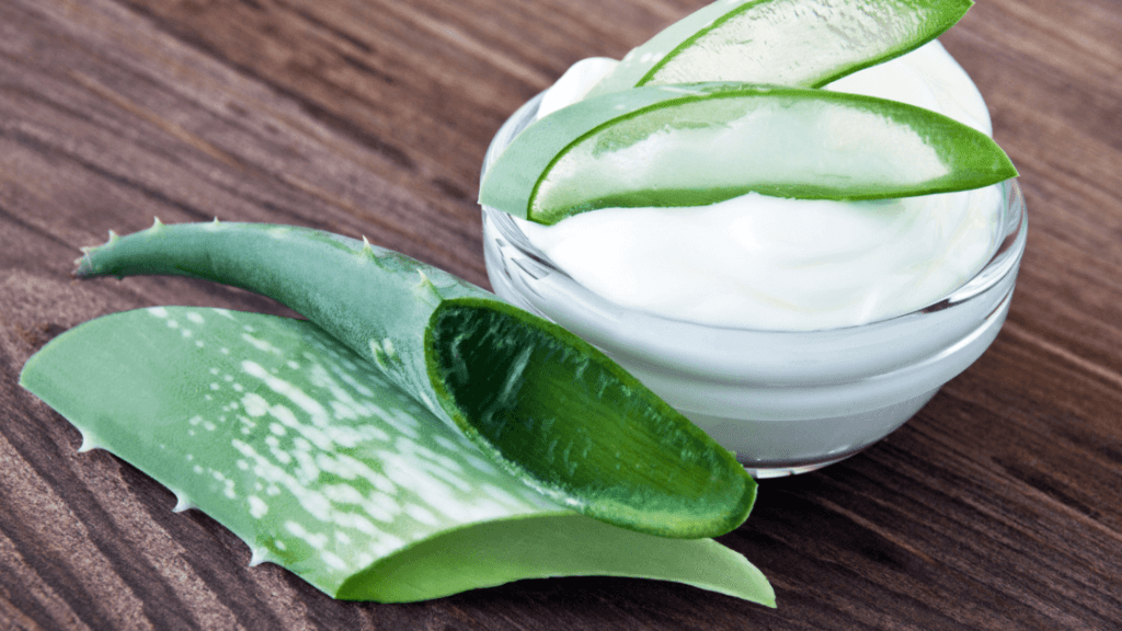 Aloe vera gel for acne