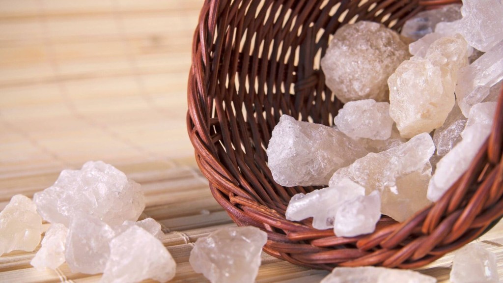 Rock sugar or mishri as a natural sweetener